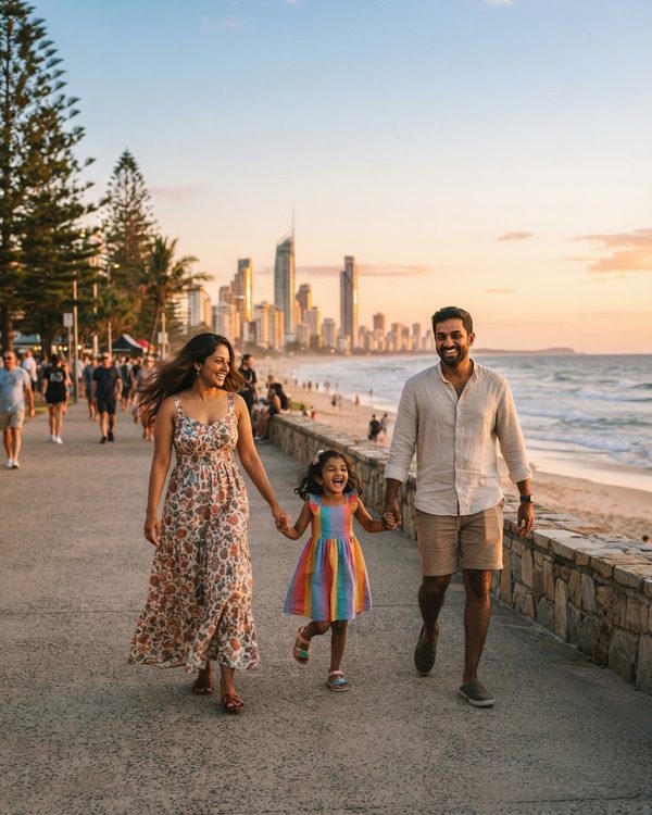 South Indian family living in Australia