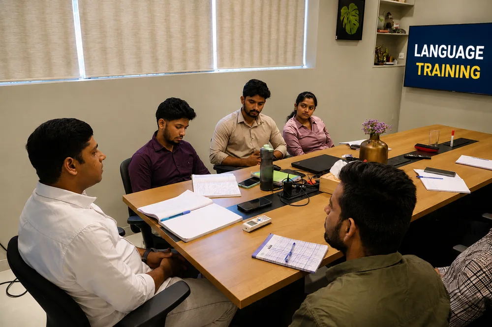 Trainer-led session · Kochi at the Cokonet language centre