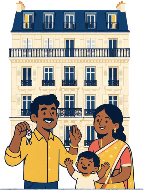 Graduate settled in France with his family