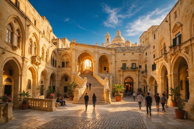 Historic university building in Valletta