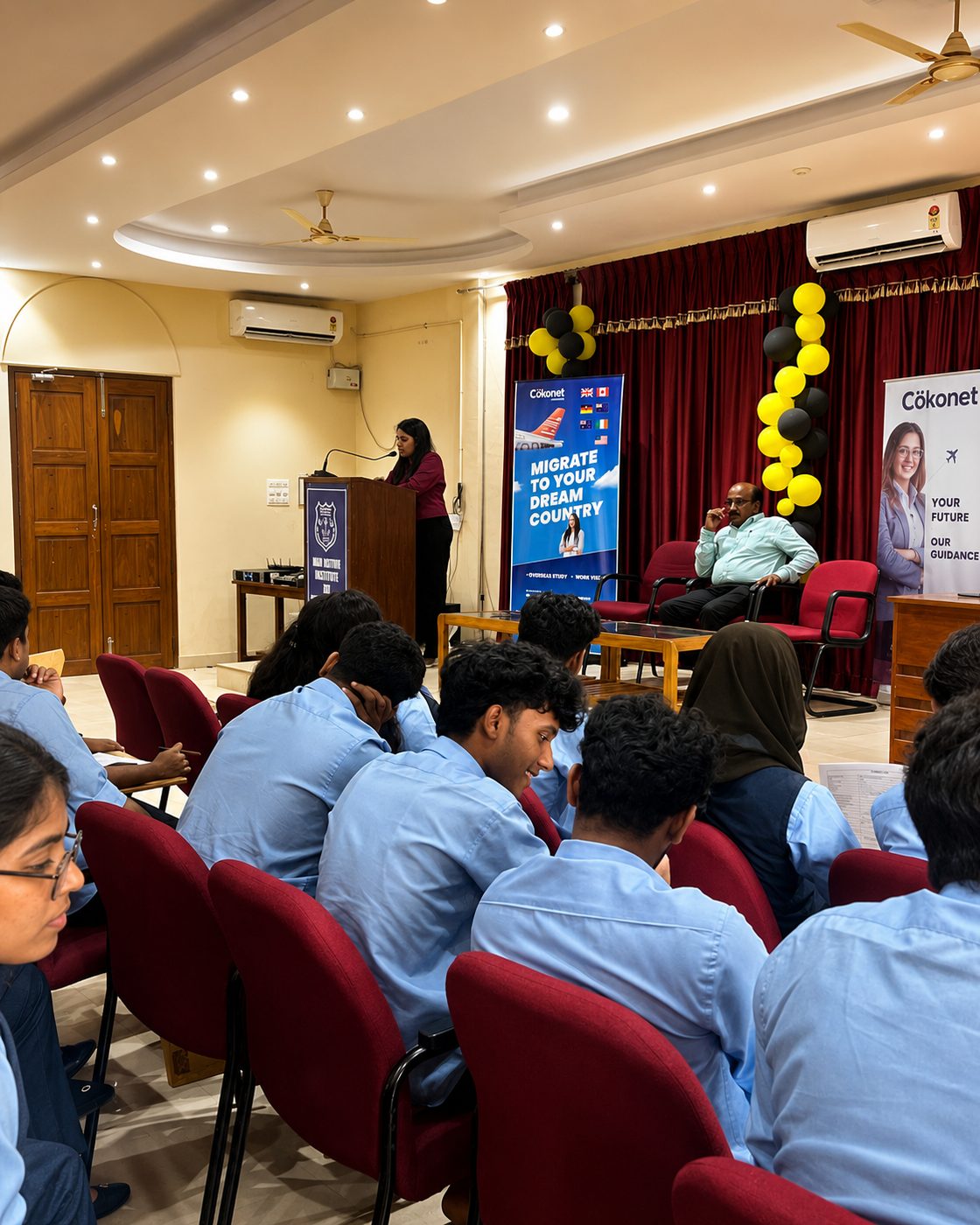 Cokonet campus seminar with partner college students in Kerala