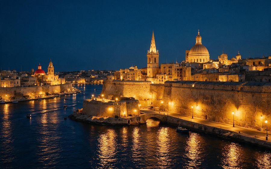 Malta at night